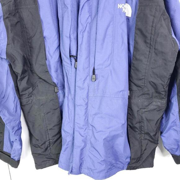Vintage North Face Jacket Mens Large Summit Series Windbreaker Rain Hiking Hood - Picture 3 of 12